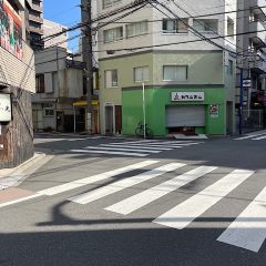 Apple GYM（アップルジム）板橋店までの道のり（三田線）4十字路を左に曲がってください。