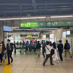 Apple GYM（アップルジム）蒲田東口店までの道のり（東急池上線・多摩川線）2-1改札を出てJR中央改札方面へ向かってください。
