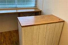 Apple GYM（アップルジム）武蔵小杉店の受付カウンター。